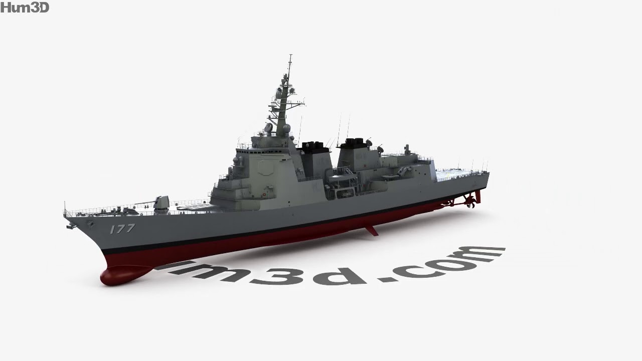 Atago-class destroyer 3D model by 3DModels.org