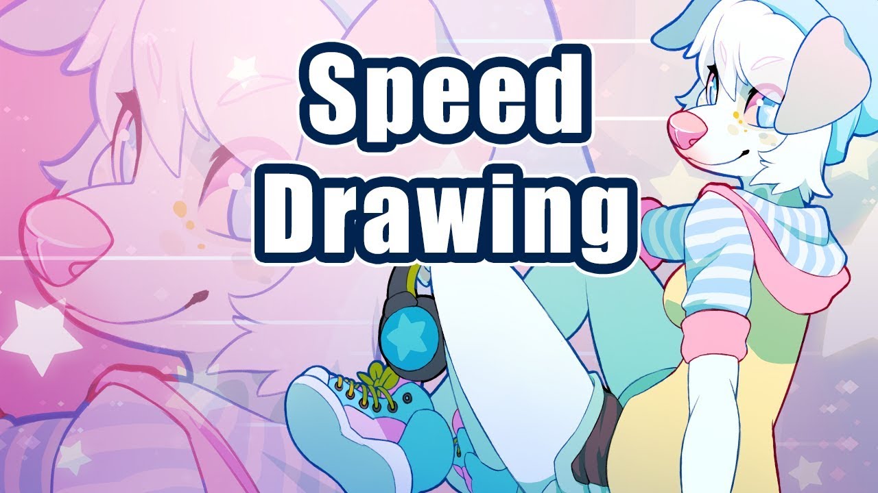 Juniper | Anthro Furry | Speed Drawing Time Lapse