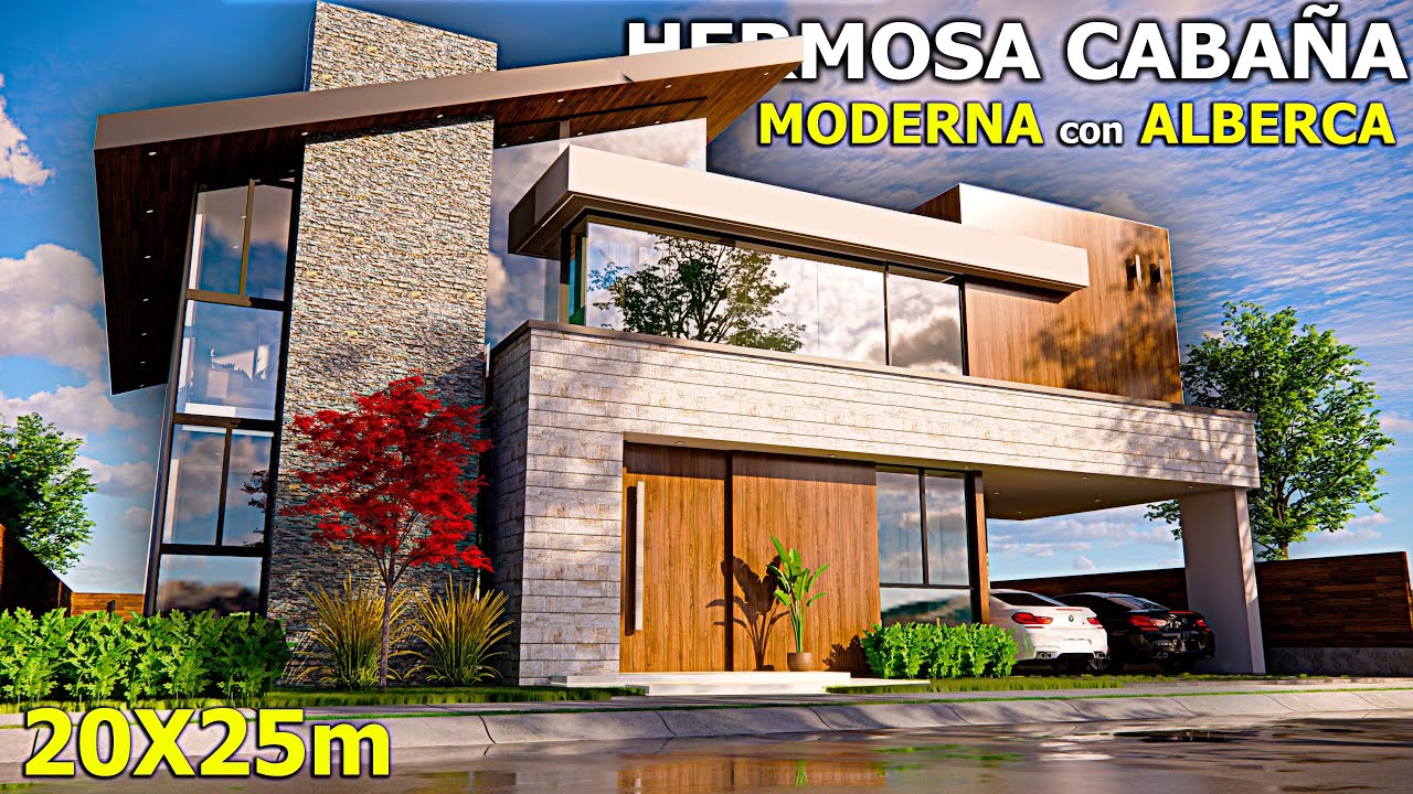 La MEJOR CASA MODERNA tipo CABAÑA I 4 Habitaciones