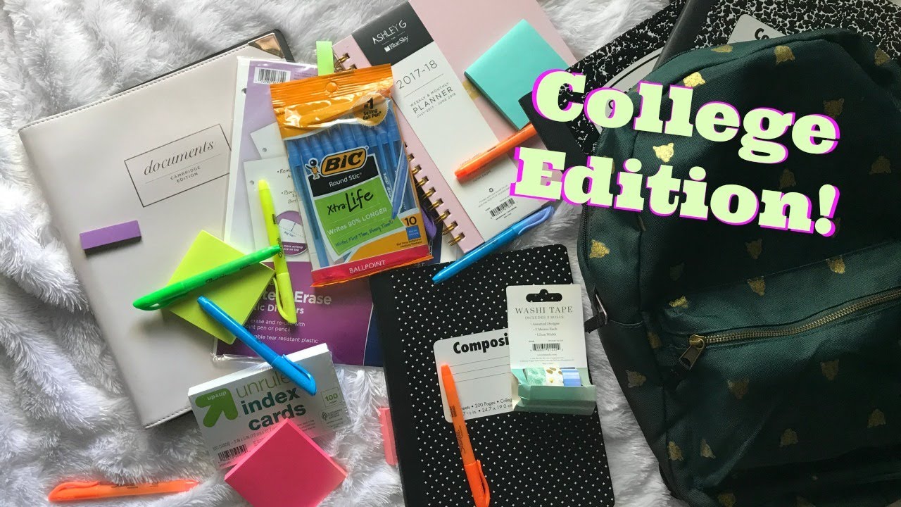 Back to School Supplies Haul 2017-18 | College Edition!