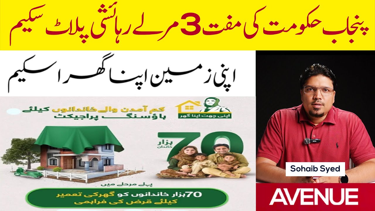 Apni Zameen Apna Ghar Scheme | Free Plot Scheme by Punjab Government