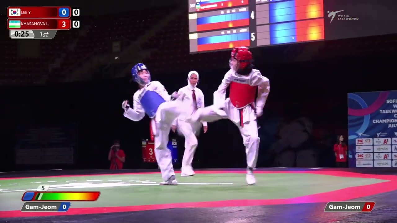347 F Girls  41kg KOR LEE Y  UZB KHASANOVA L