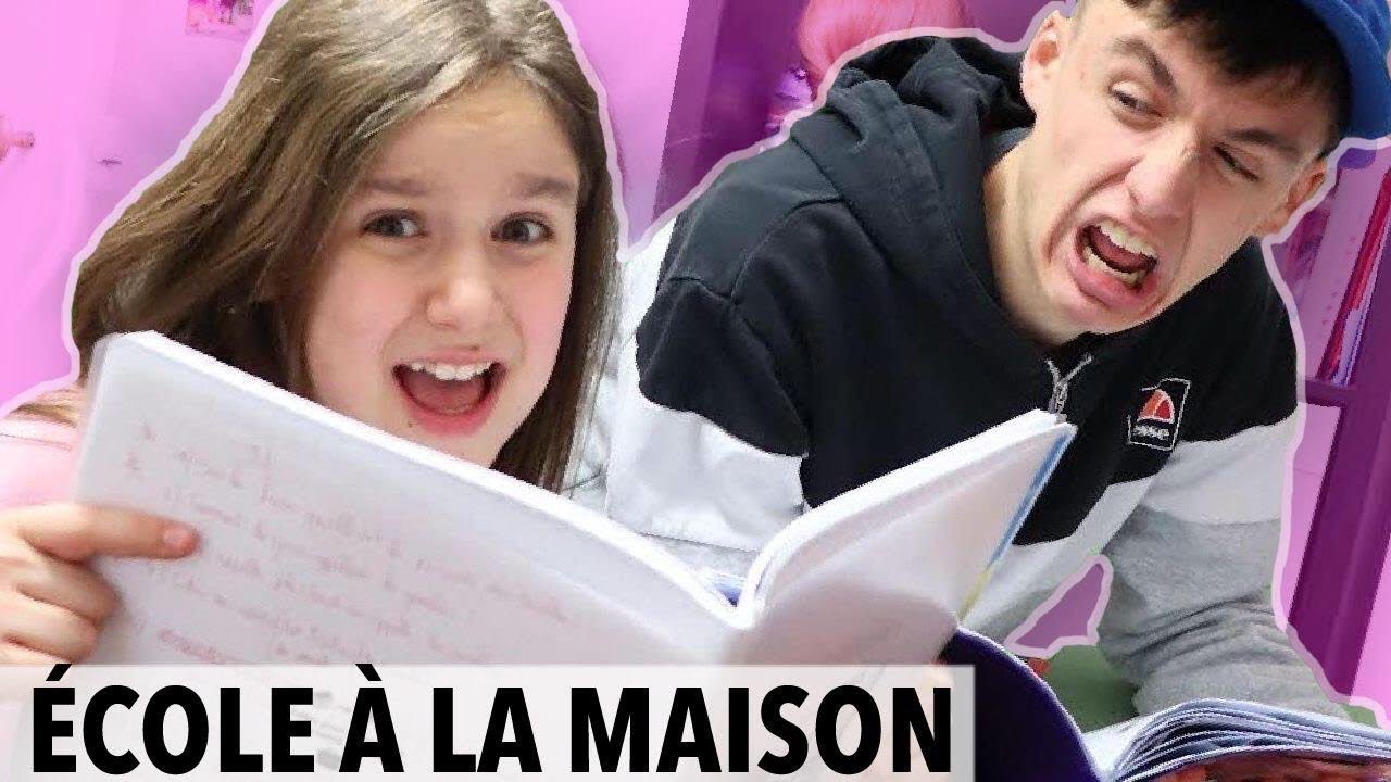 ÉCOLE A LA MAISON PENDANT LE CONFINEMENT ! [VLOGMAS #1]