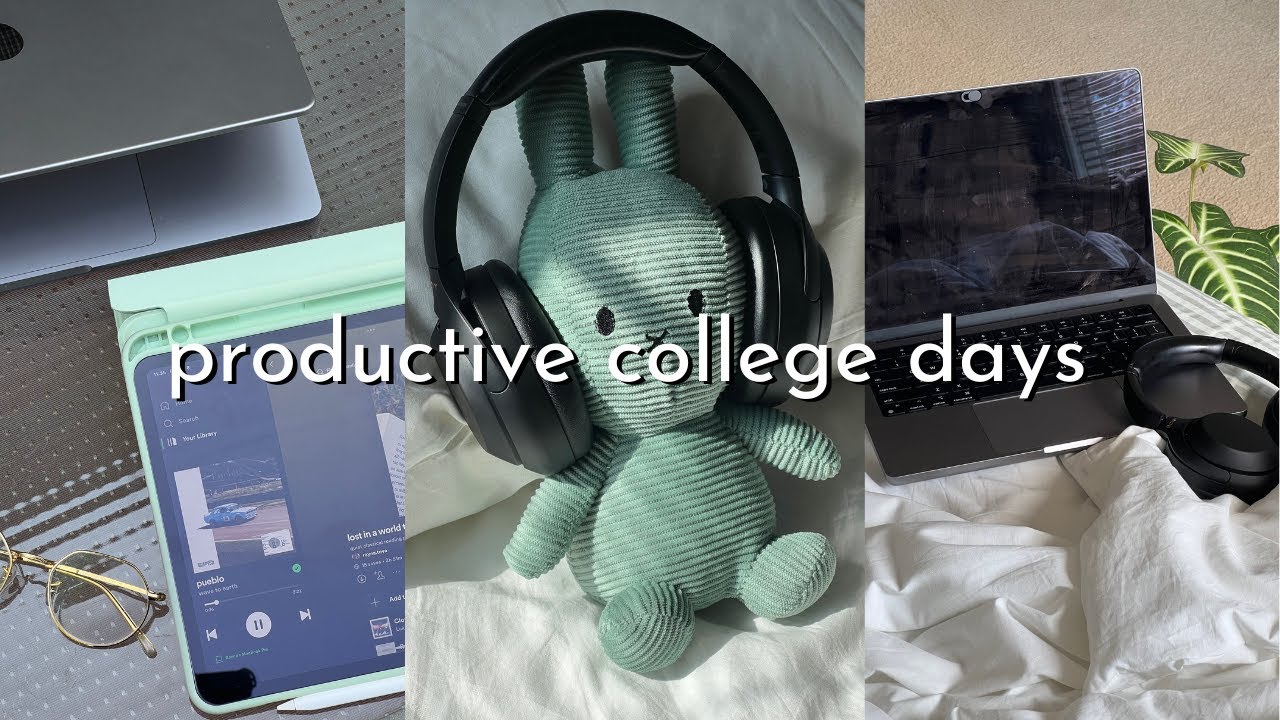 STUDY VLOG | quiet & productive study days, studying at the library, note taking, friends, & more