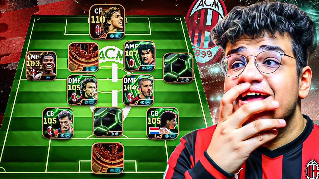 كونت تشكيلة اسي ميلان التاريخية في eFootball 26 🤯🔥