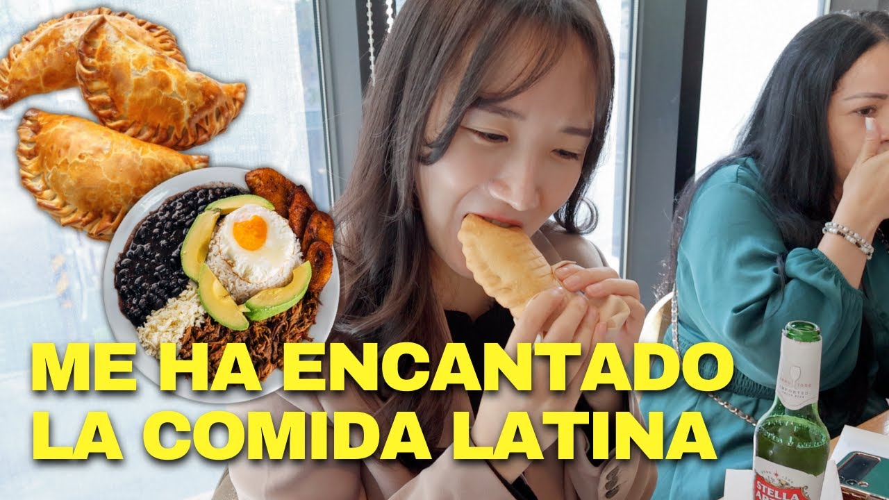 Coreana come Pabellon Venezolano, Empanadas, Tostones y Quesillo por primera vez