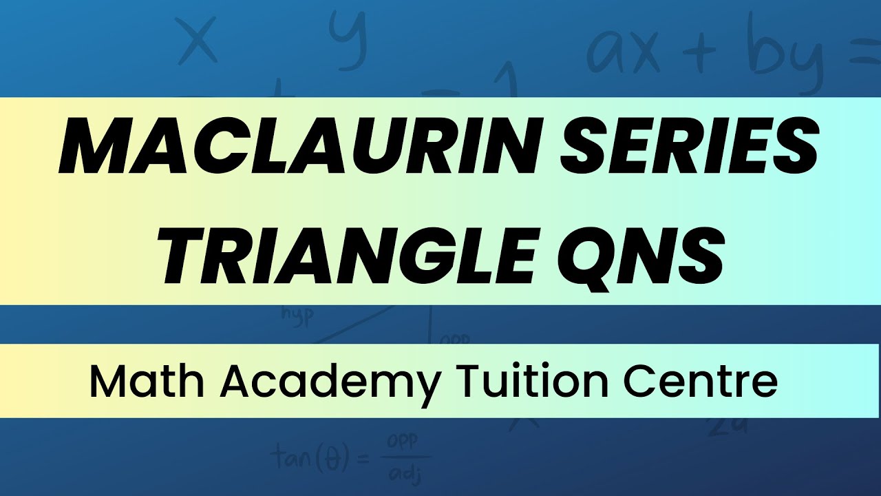 JC H2 Maths Tuition | Maclaurin Series + Trigonometry Exam Question (Sine Rule, MF27)