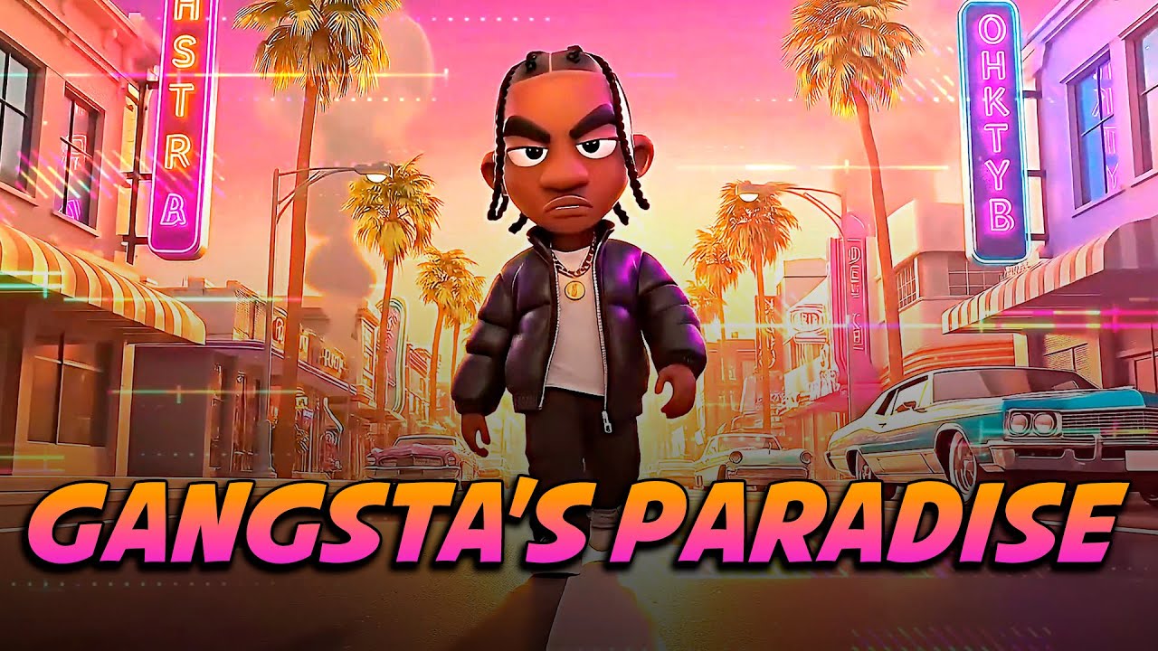Coolio - Gangsta's Paradise (Cover / Remix) by ST4RIX | Animated Lyrics Video