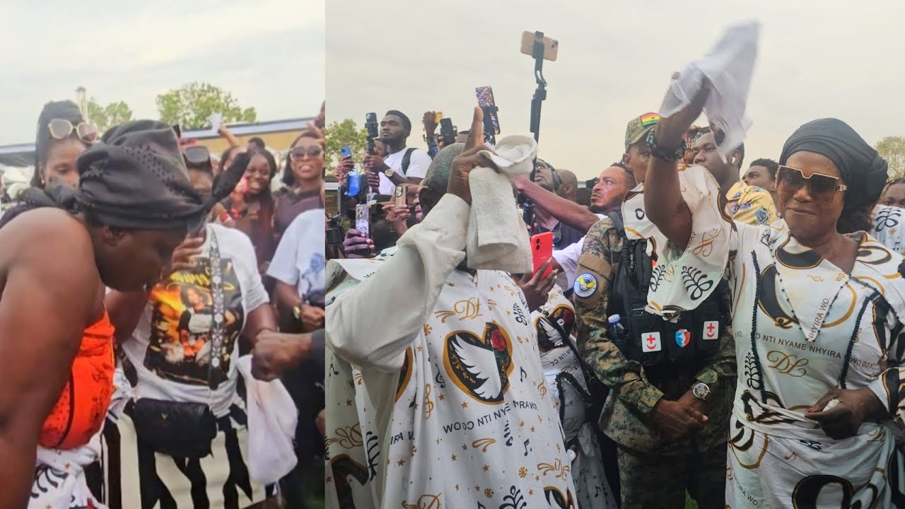Mama China Akosua Bempomaa showcase dance skills at Akosua Serwaa celebration of Life 
