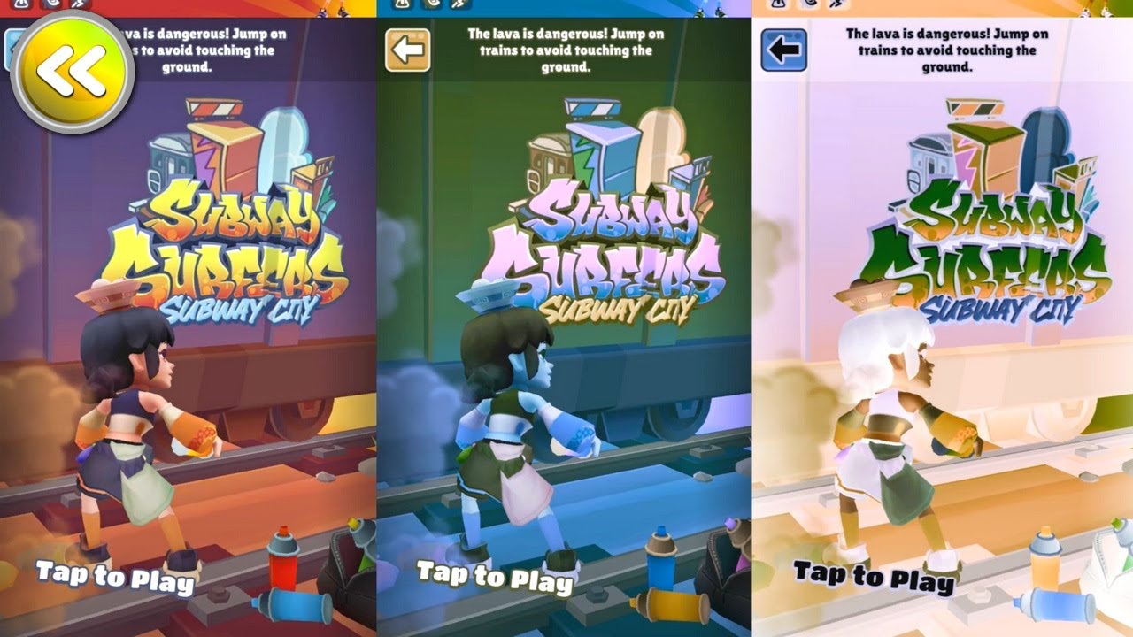 Subway Surfers - Floor Is Lava Tang Yuan - Reverse Invert Colors Episode 497