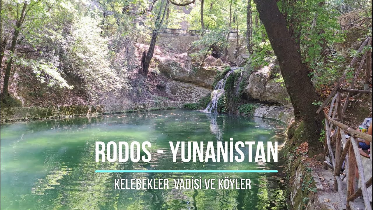 Kelebekler Vadisi ve Köyler.  Rodos - Yunanistan (Video.130)