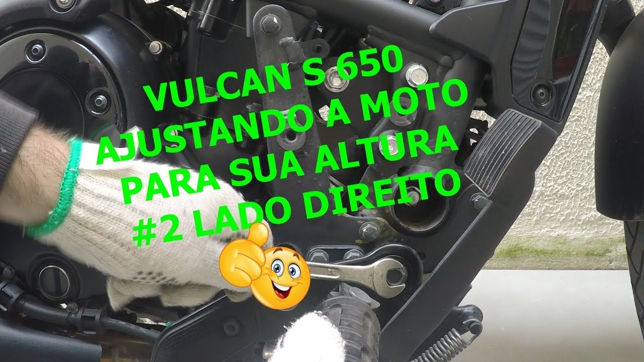 Vulcan S 650 Dicas #4 Ajustando a moto para sua altura #2 - Lado Direito