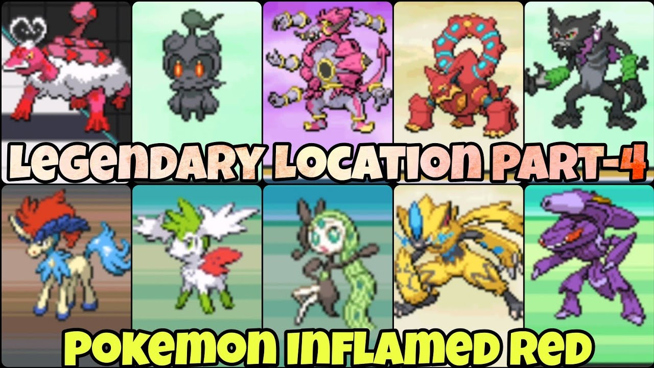 Pokemon Inflamed Red Legendary Location Part-4
