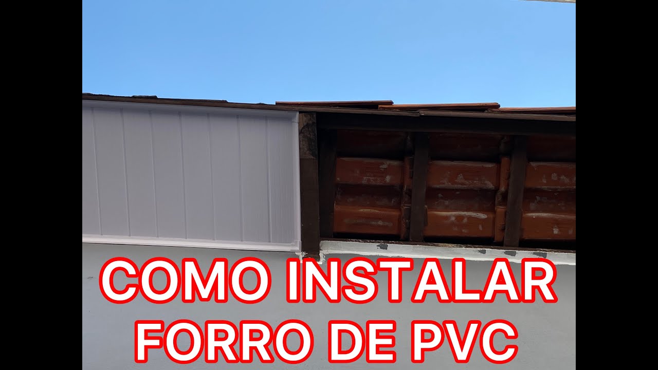 INSTALAÇÃO DE FORRO DE PVC NO BEIRAL DO TELHADO