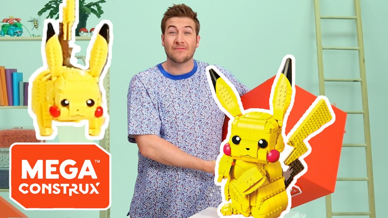 JUMBO PIKACHU *POSE CHALLENGE* | Build Beyond Challenges: Pokémon | Mega Construx