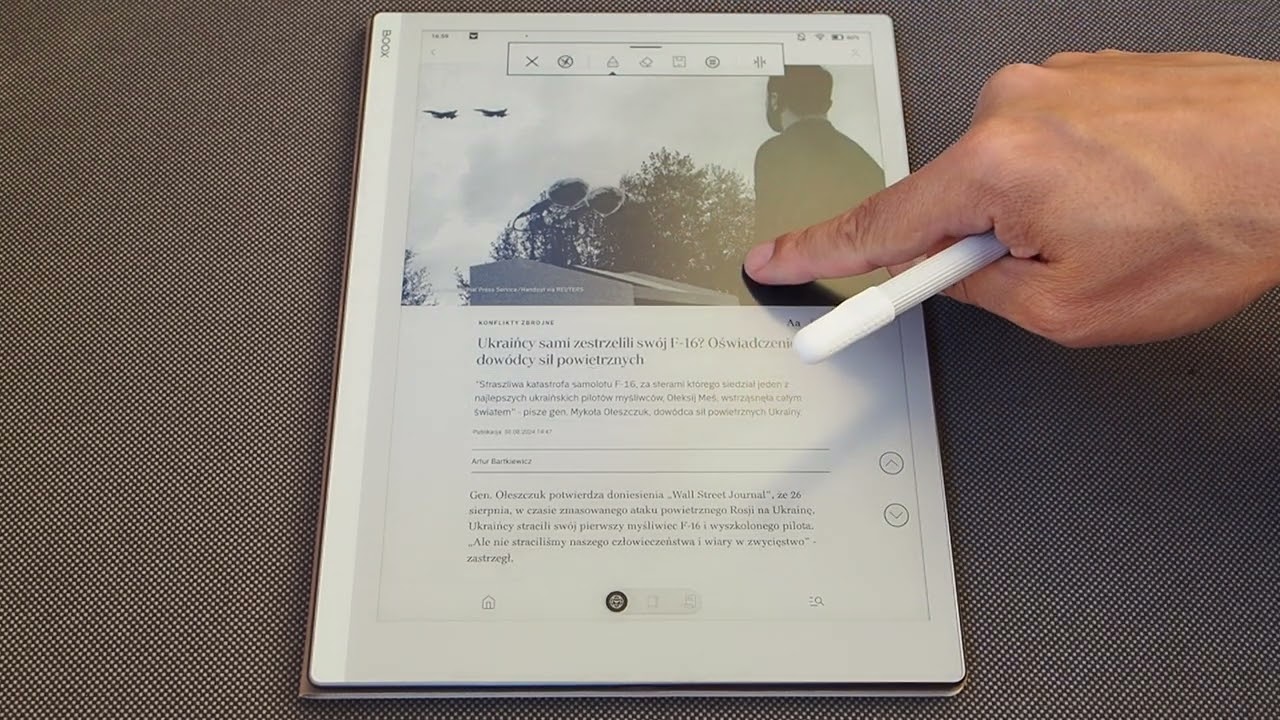 Onyx Boox Go 10.3 i rysowanie po aplikacji Rzeczpospolitej