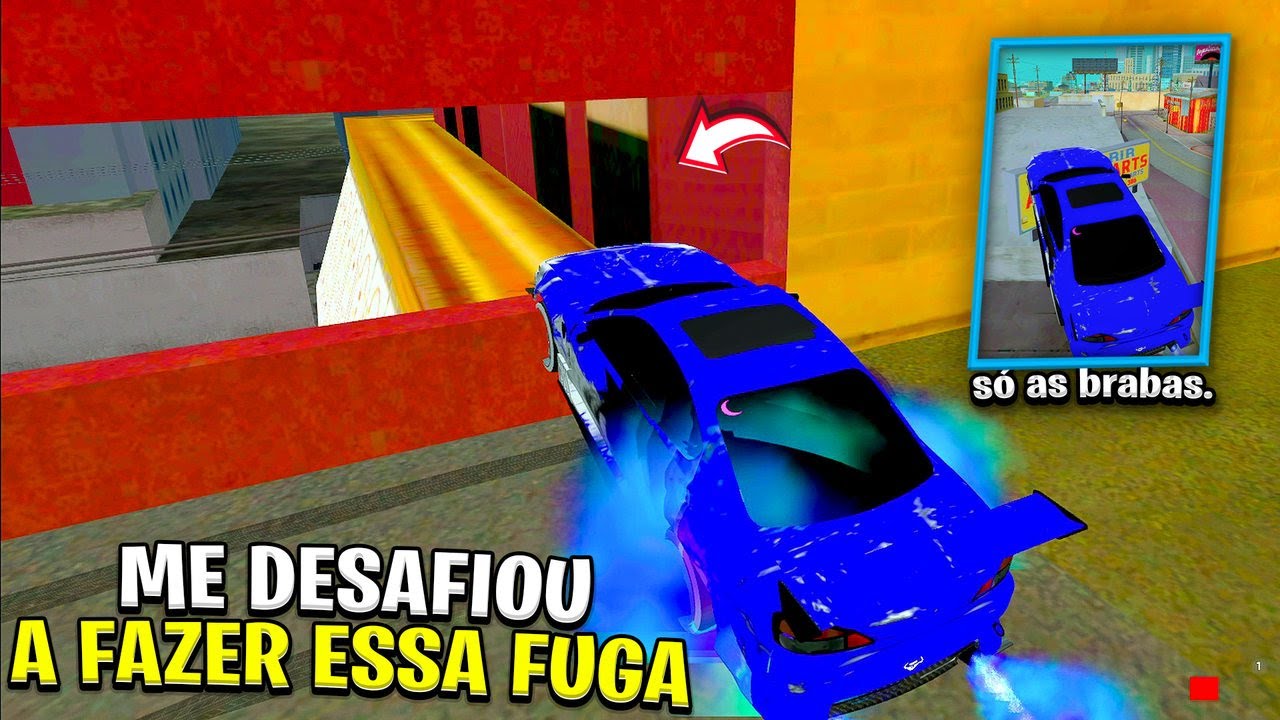 INSCRITO ME DESAFIOU FAZER A FUGA DELE, REFAZENDO FUGA PG ( PARTE 3 ) GTA SAMP