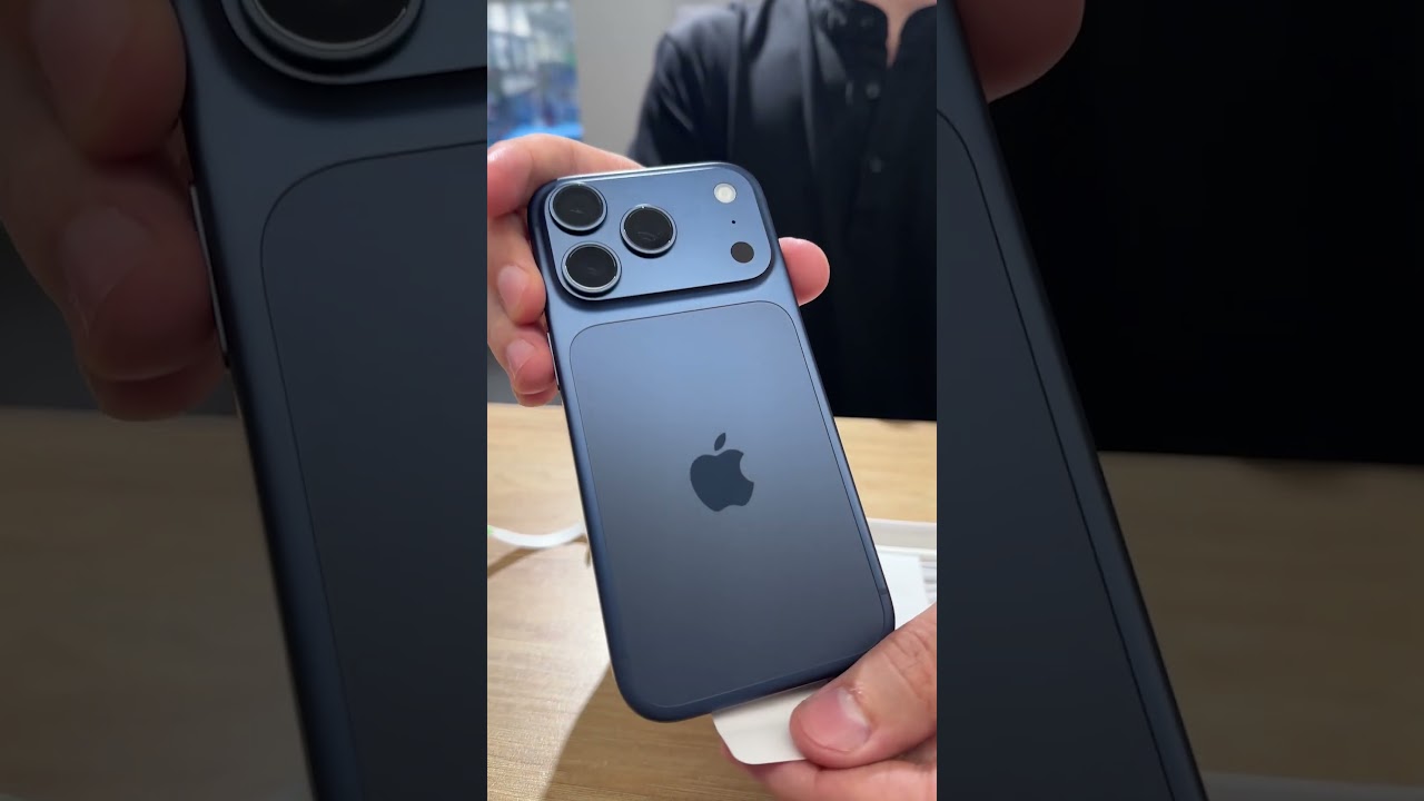 Распаковка iPhone 17 Pro Синего цвета #Unboxing #распаковка #Apple #iPhone #смартфон #Техника