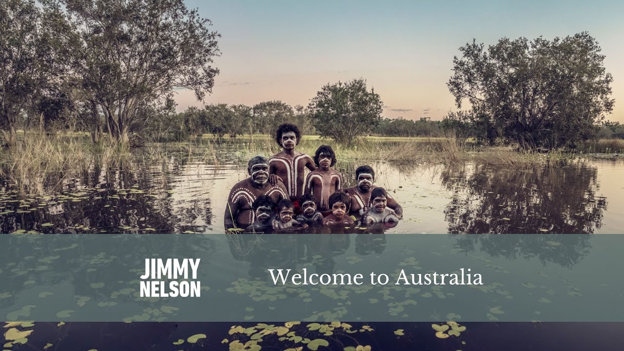 Jimmy with the Mowanjum community in Australia