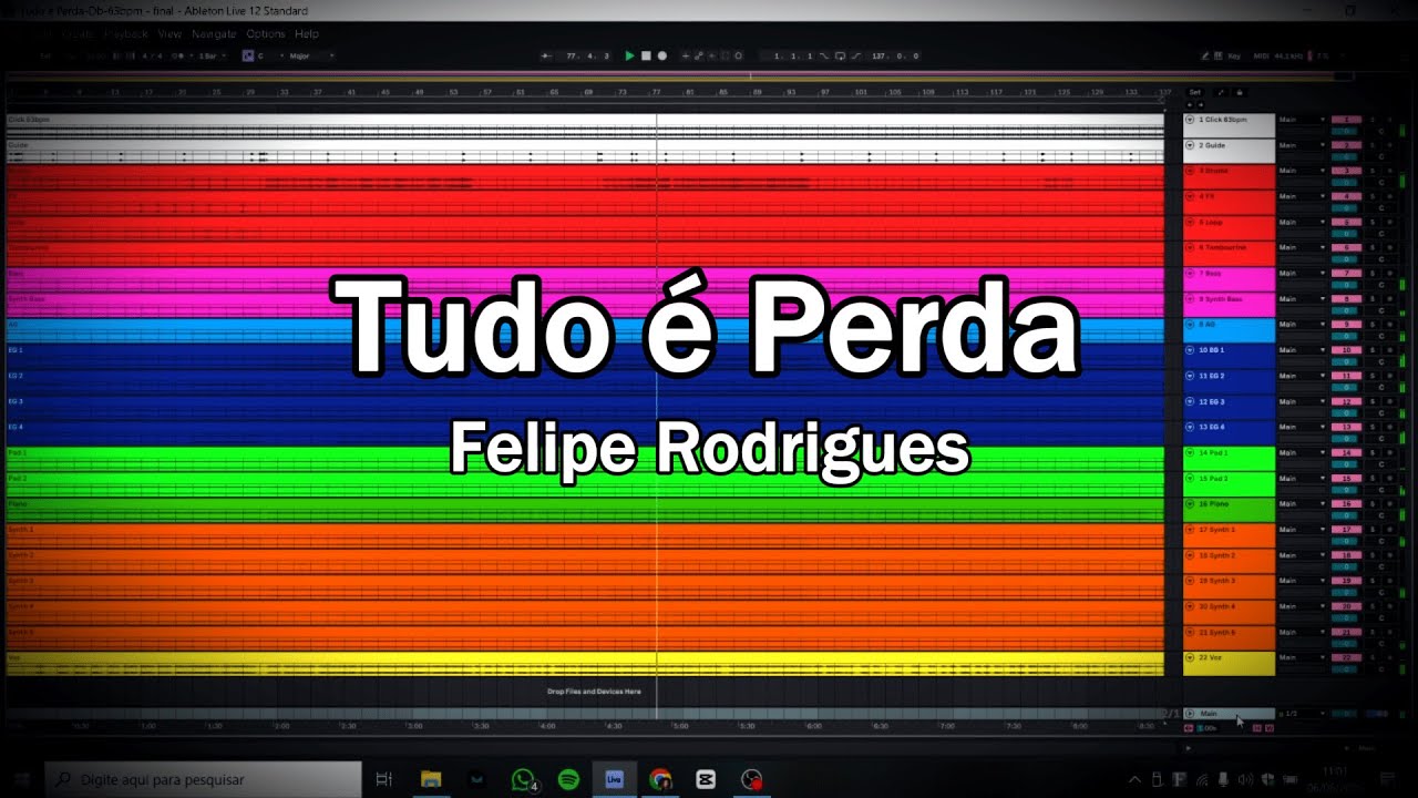 Tudo é Perda - Felipe Rodrigues - Multitracks (VS)