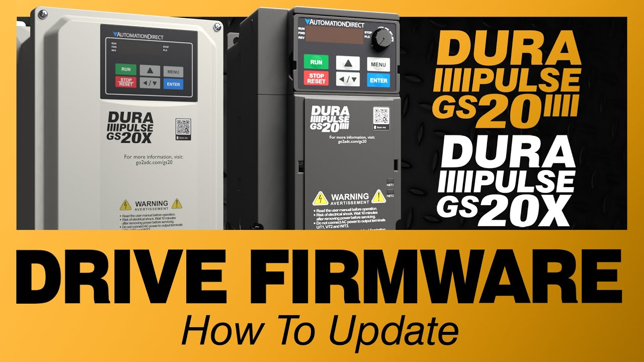 DURApulse GS20(X) VFD: Upgrade Firmware Tutorial from AutomationDirect