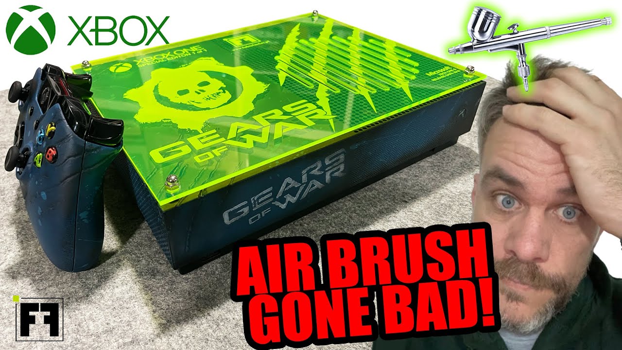 TRANSFORMING an XBOX ONE S into a GEARS OF WAR tribute! ( With a FAIL ! )