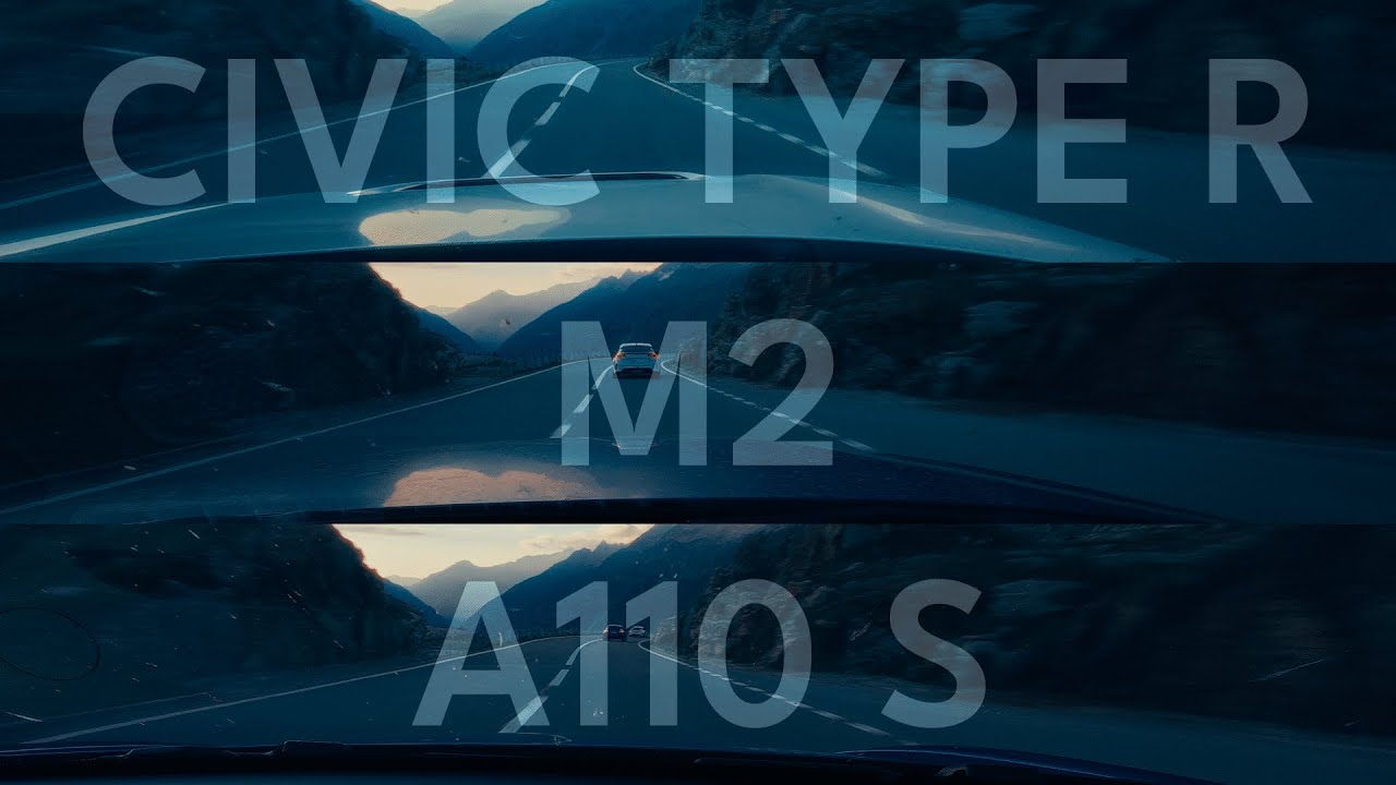 Alpine A110 S x BMW M2 x Honda Civic Type R on Grimsel Pass, Switzerland | Pure Sound | ASMR | POV
