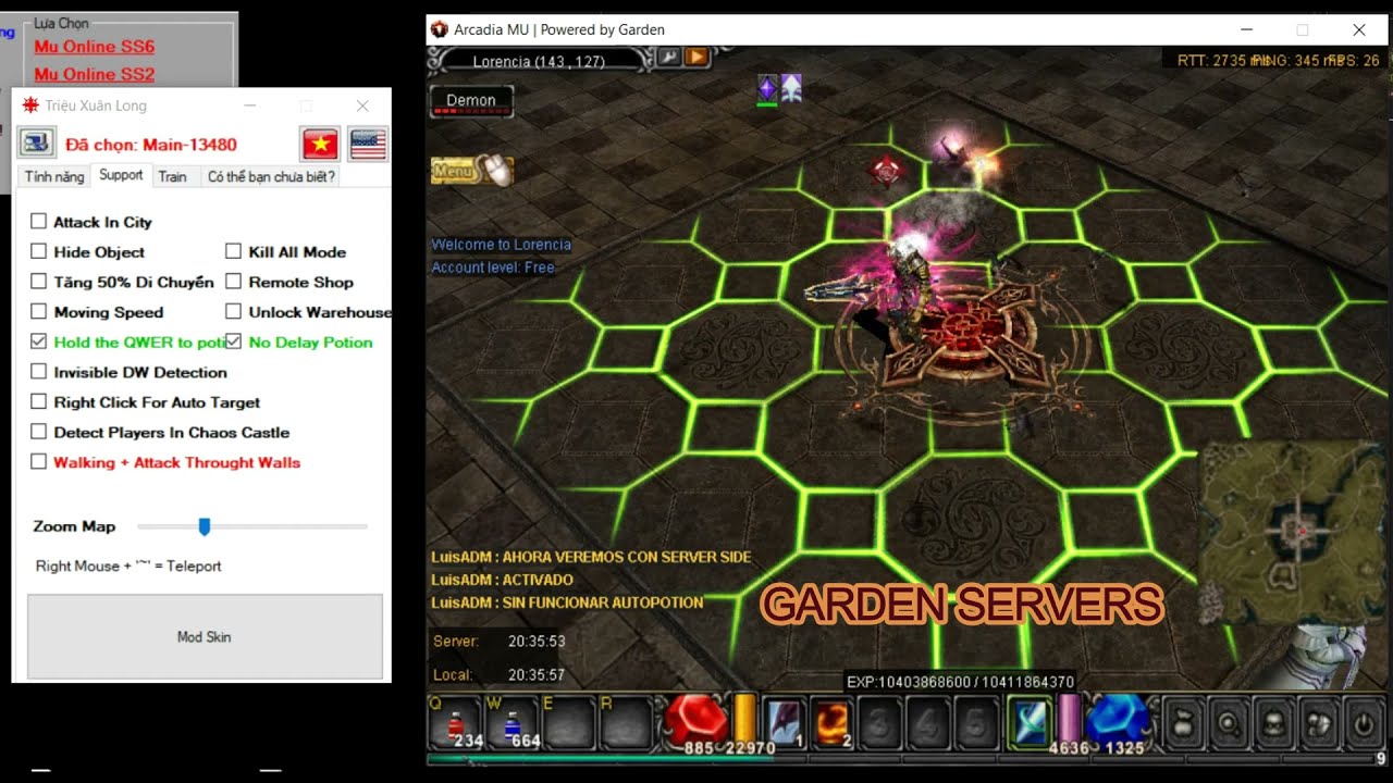 [Antihack ServerSide] V29 Louis Emulador - Auto Potion