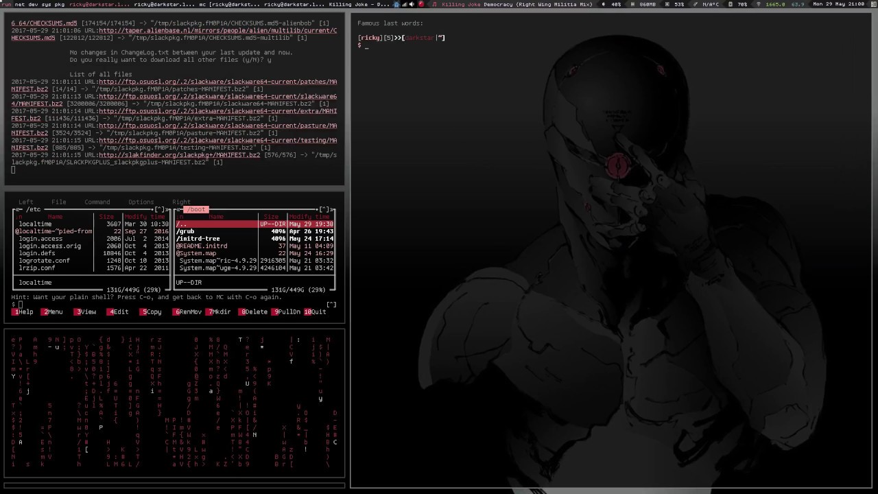Awesome Window Manager (4.0) on Slackware Linux