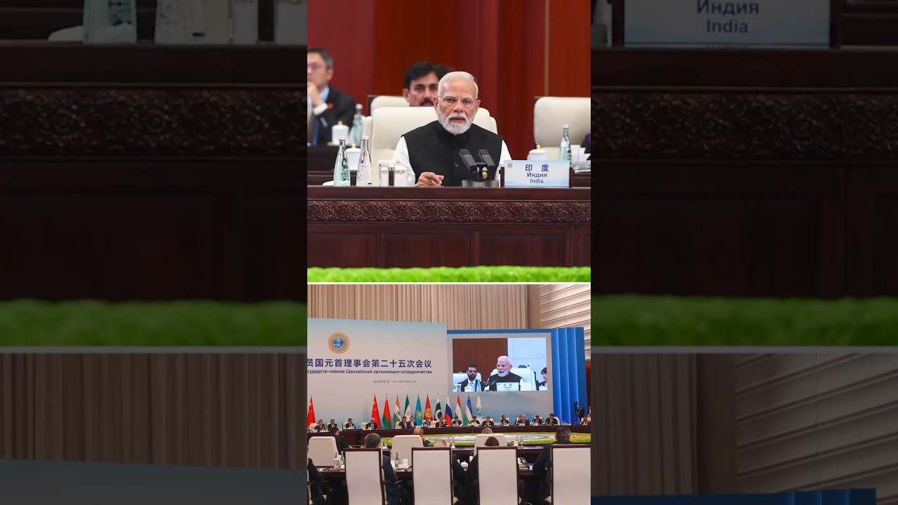 PM Modi takes part in the SCO Summit in Tianjin, China | #shorts