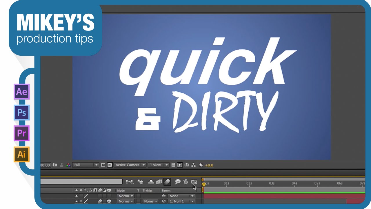 After Effects Kinetic Typography motion graphics tutorial