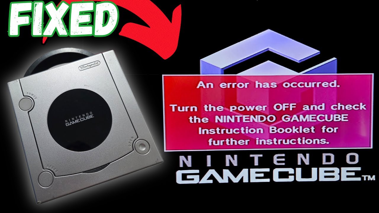 Произошла ошибка при загрузке диска GameCube — замена конденсатора ИСПРАВЛЕНО
