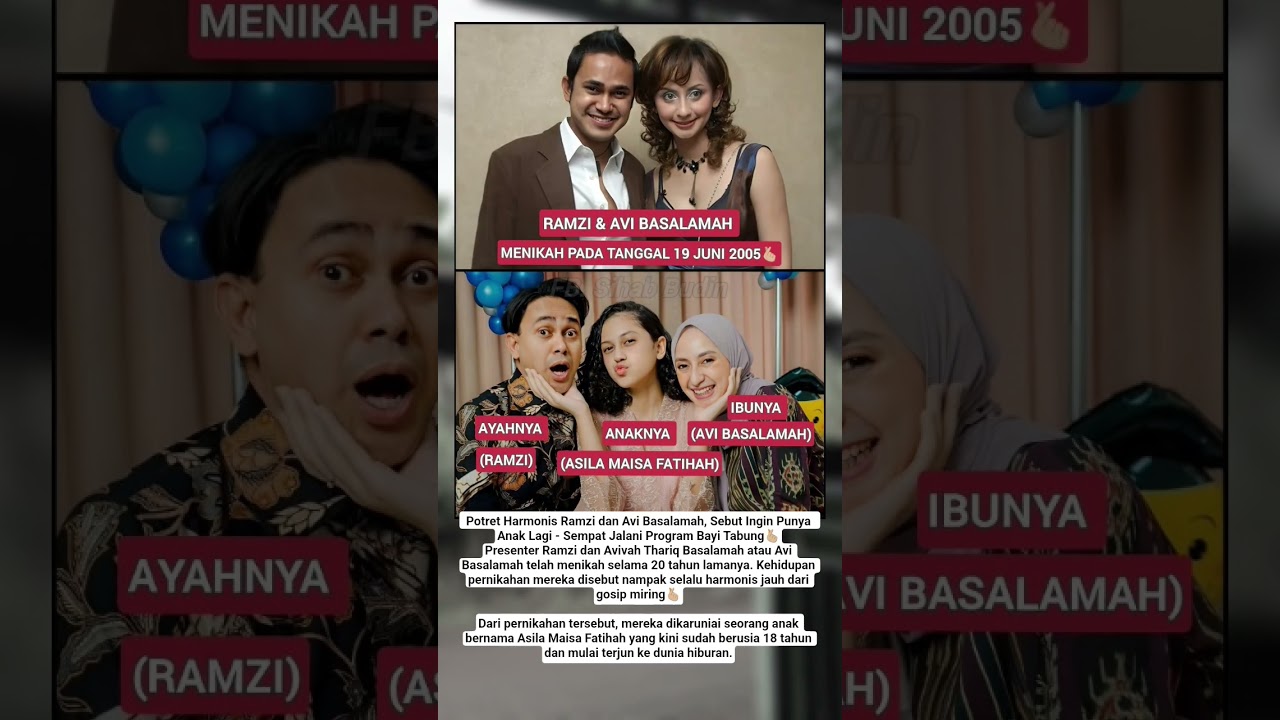 Potret Harmonis Keluarga Ramzi dan Avi Basalamah, Sebut Ingin Punya Anak Lagi #shorts