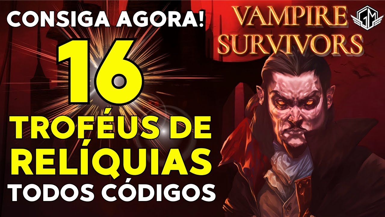 VAMPIRE SURVIVORS: 16 TROFÉUS DE RELÍQUIAS AGORA!!