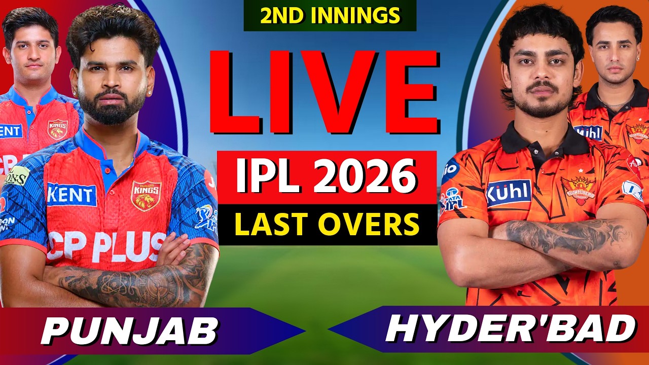 🔴 IPL LIVE: PBKS vs SRH Live, Live Cricket Match Scores, Commentary, Punjab vs Hyderabad, 2ND INN