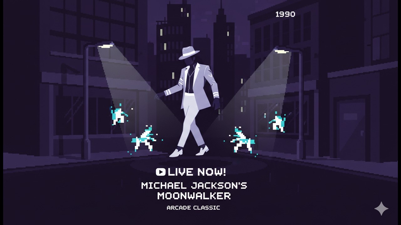 Michael Jackson’s Moonwalker (1990) Arcade LIVE 🕺 Full Game Playthrough | SEGA Classic