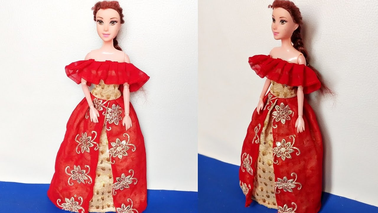Beautiful Doll Dress Ideas | Making Doll Dress Easy | D Creating Extra
