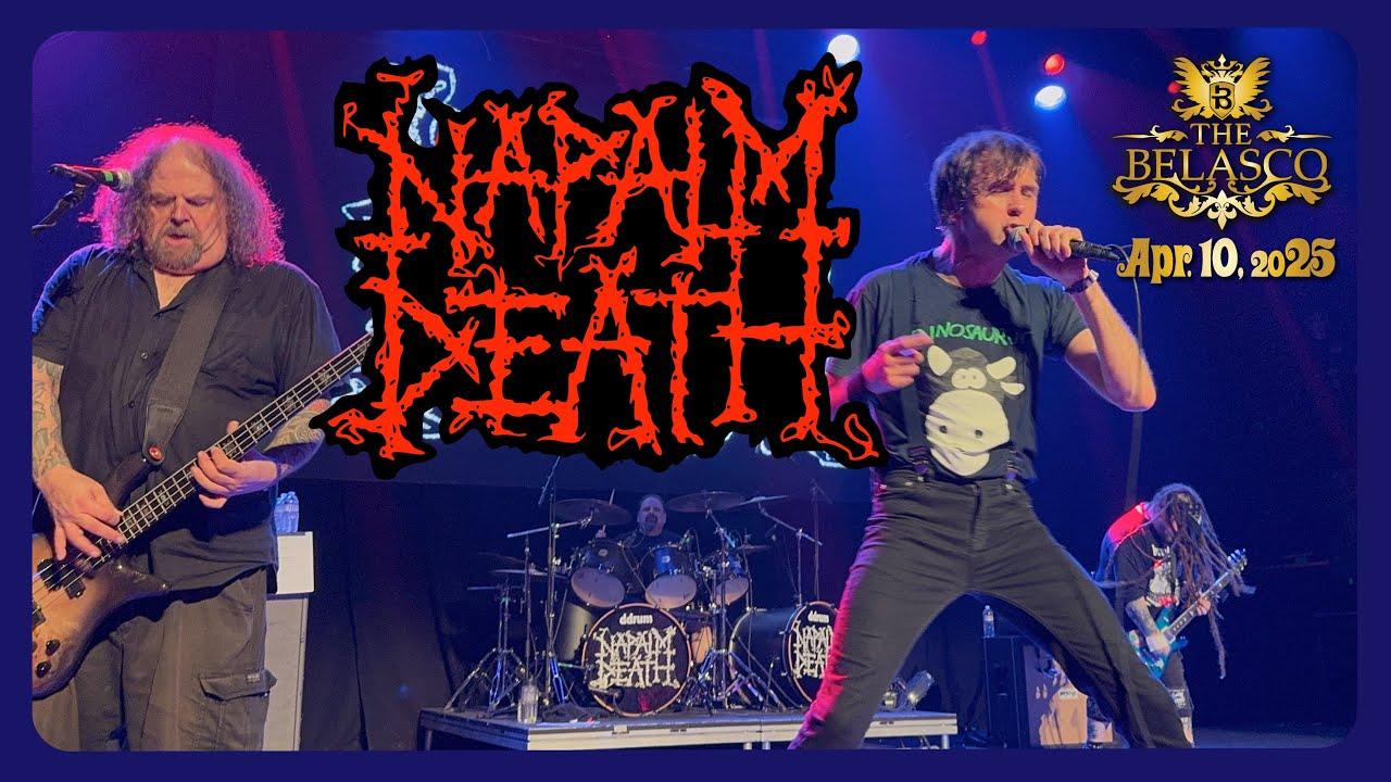 Napalm Death @ The Belasco Los Angeles CA 04-10-2025 Full Set Complete