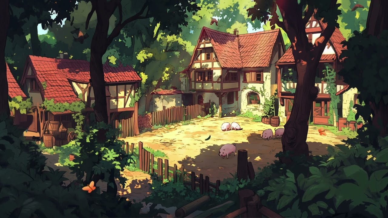 One hour fantasy music for Inspiration - Calm Village