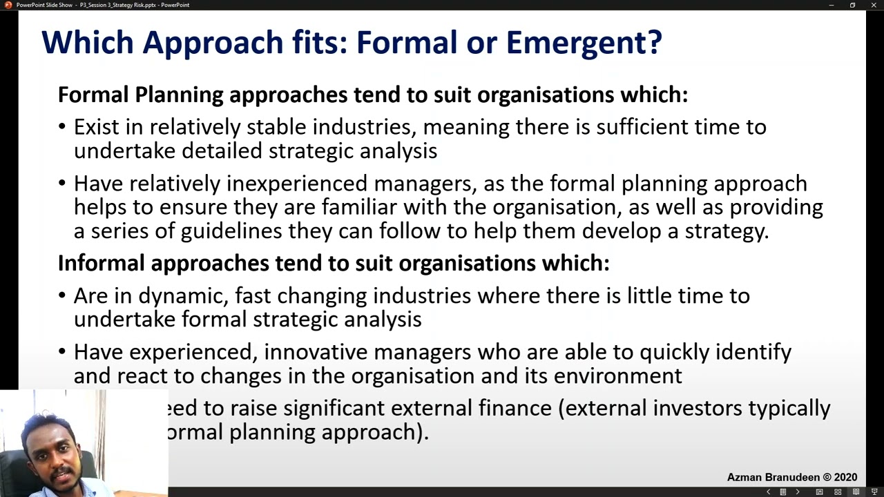Strategy Risk | Modern Business Concepts | CIMA P3 Revision