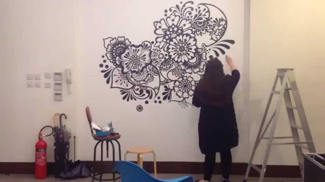 Journey Exhibition - Helen Chak 2015 (wall doodling)