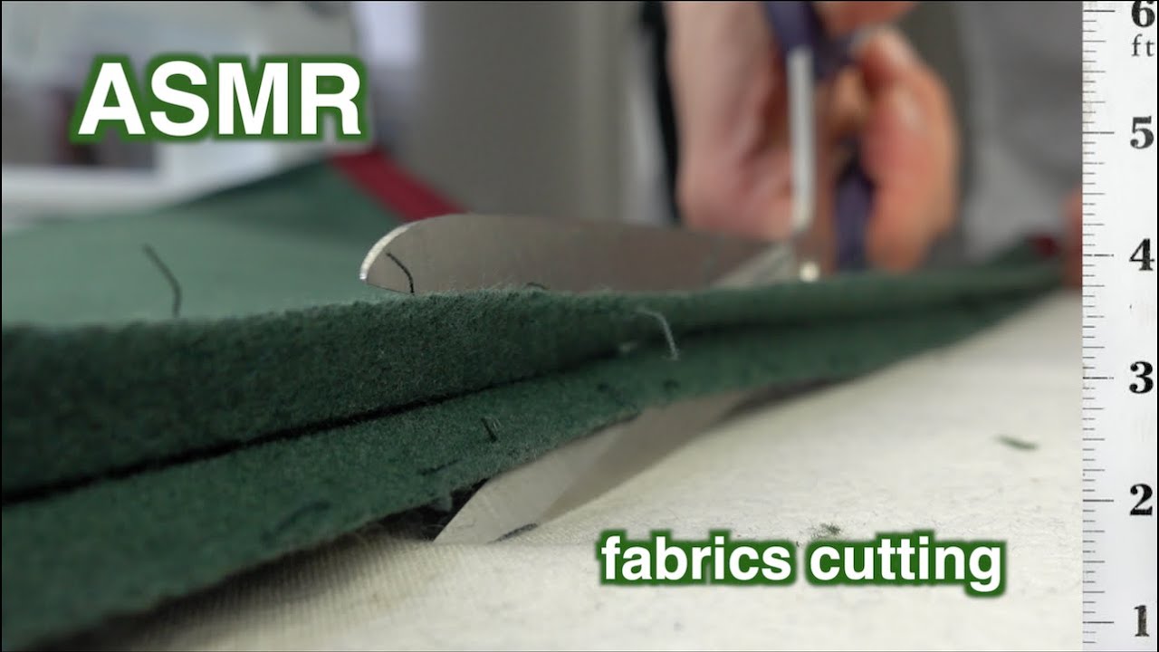 ASMR fabrics cutting ✂️ (no talking)