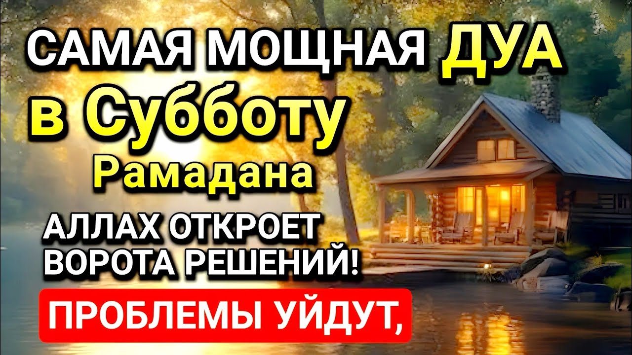 Самая сильная дуа в Субботу ! Ризк, богатство, успех, счастье!l
