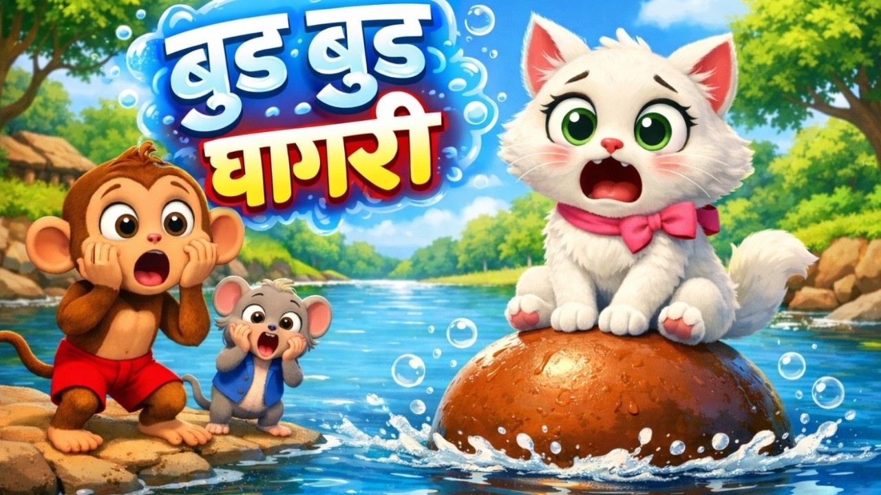 बुड बुड घागरीची मजेदार गोष्ट | Marathi Kids Story | Moral Story