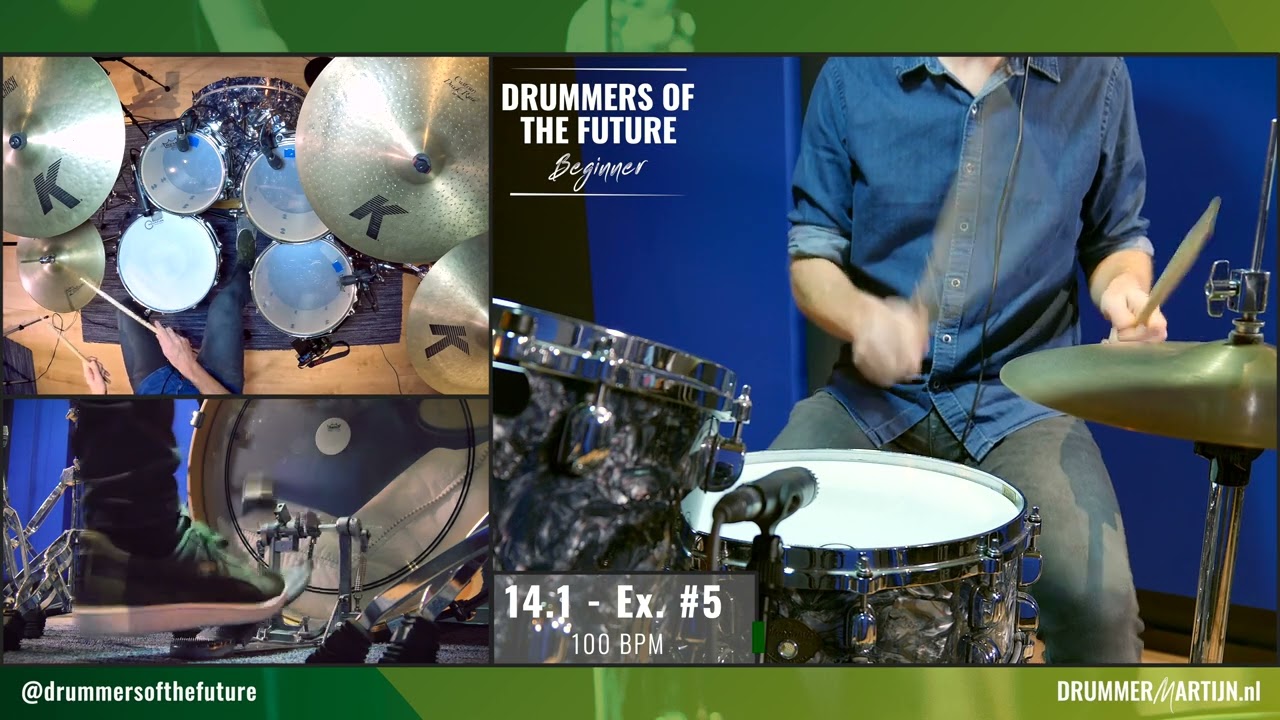 14.1 - Drummers Of The Future BEGINNER  // Drum Tutorial w/ @DrummerMartijn