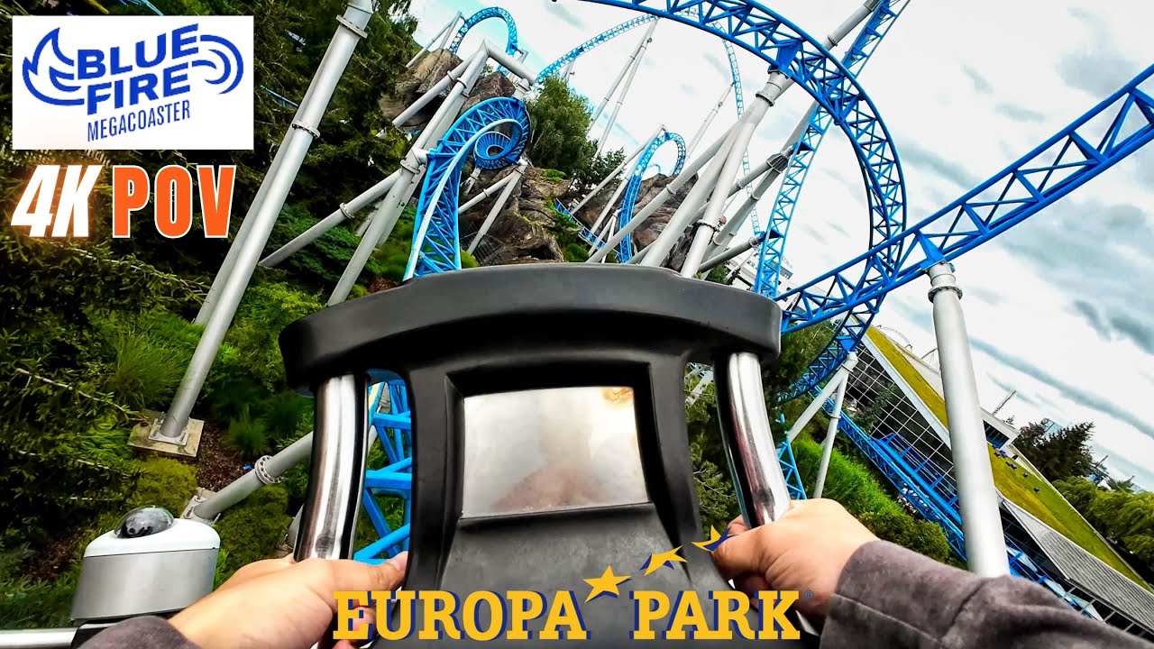 🎢 BLUE FIRE 4K Front Row POV | Europa Park | 2024
