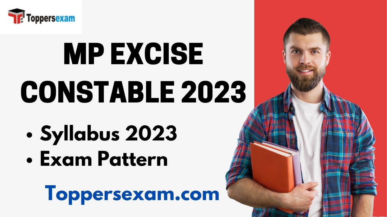 MP EXCISE CONSTABLE syllabus 2023, exam pattern, book