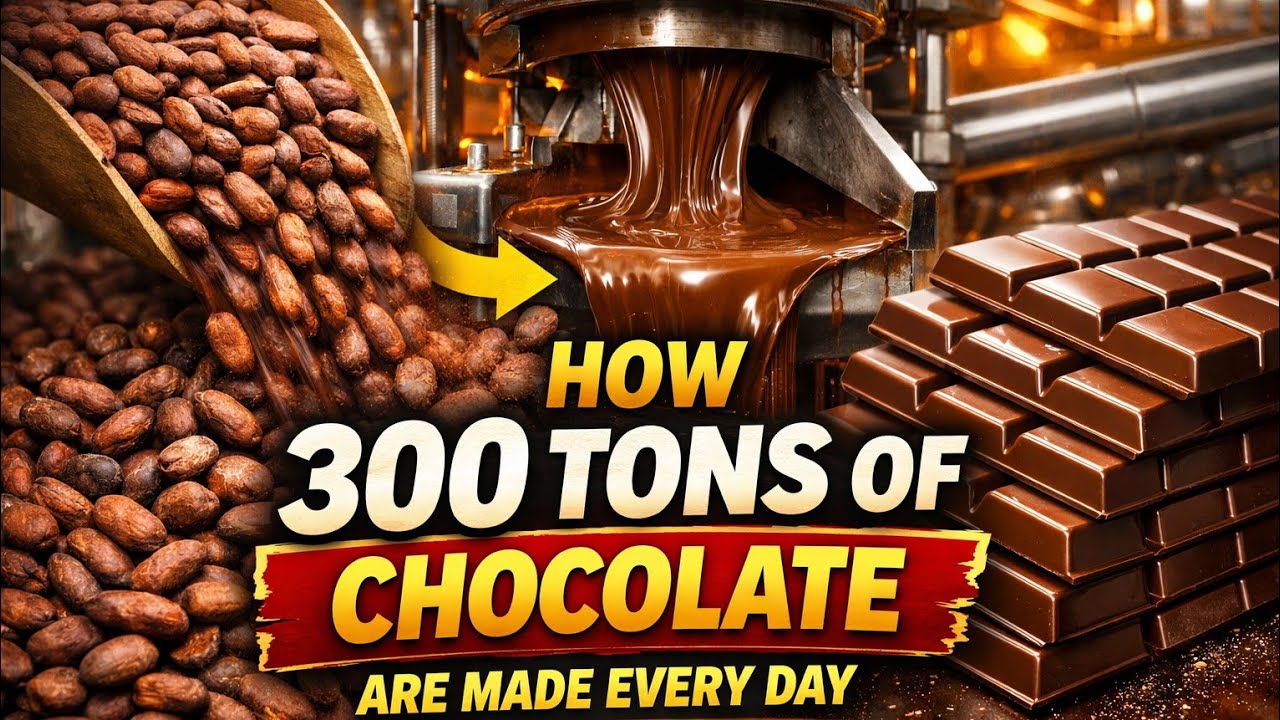From Cocoa Beans to Chocolate Bars – Full Factory Process