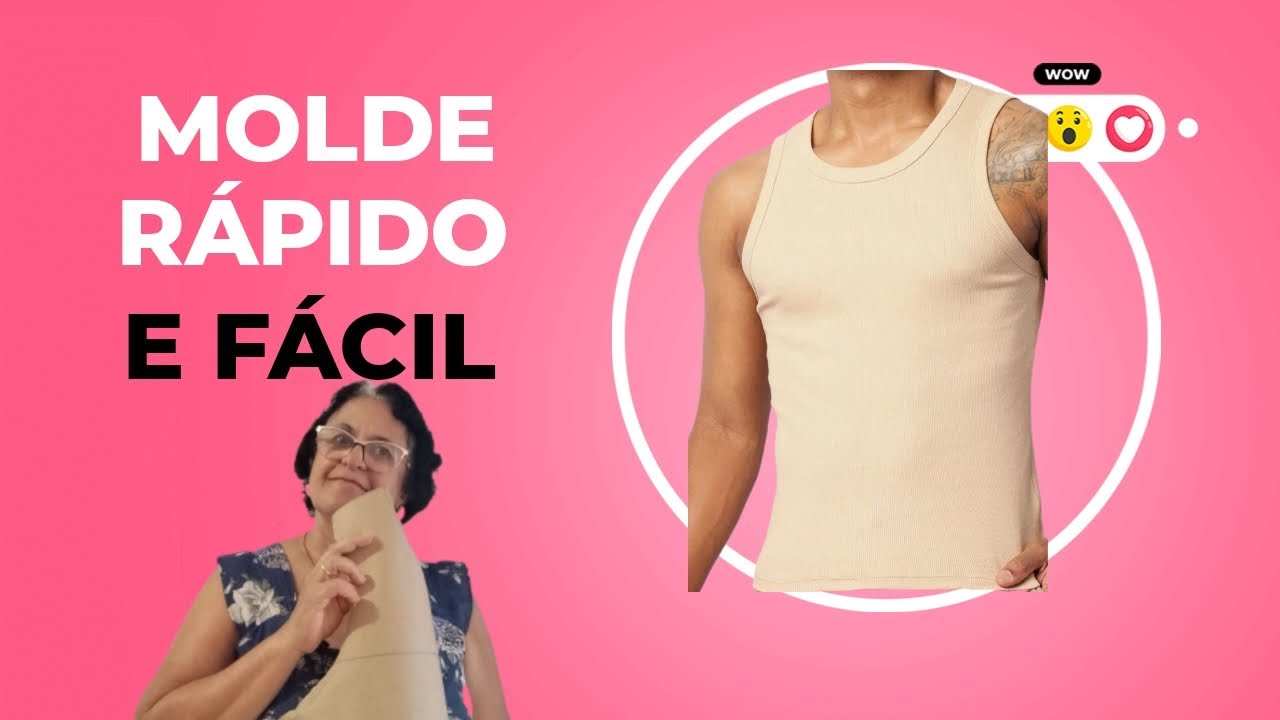 MOLDE DE CAMISETA REGATA PATA INICIANTE!!
