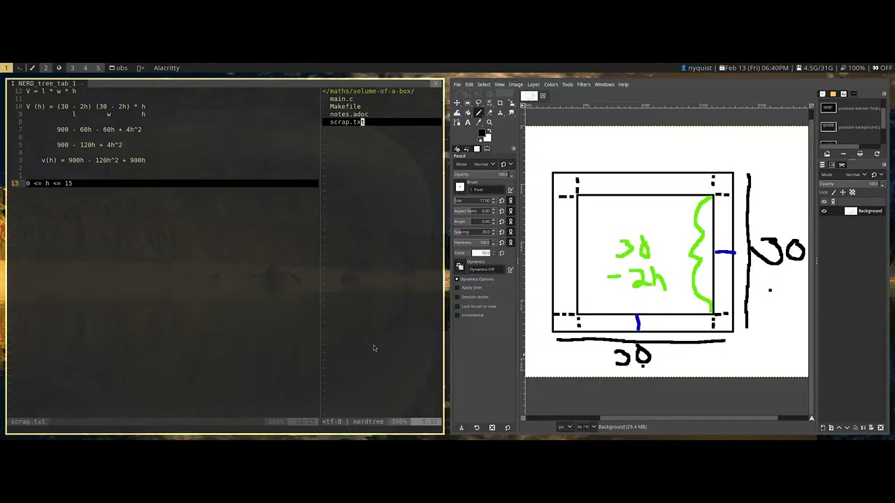 Solving a calculus problem pragmatically (still new to calculus)
